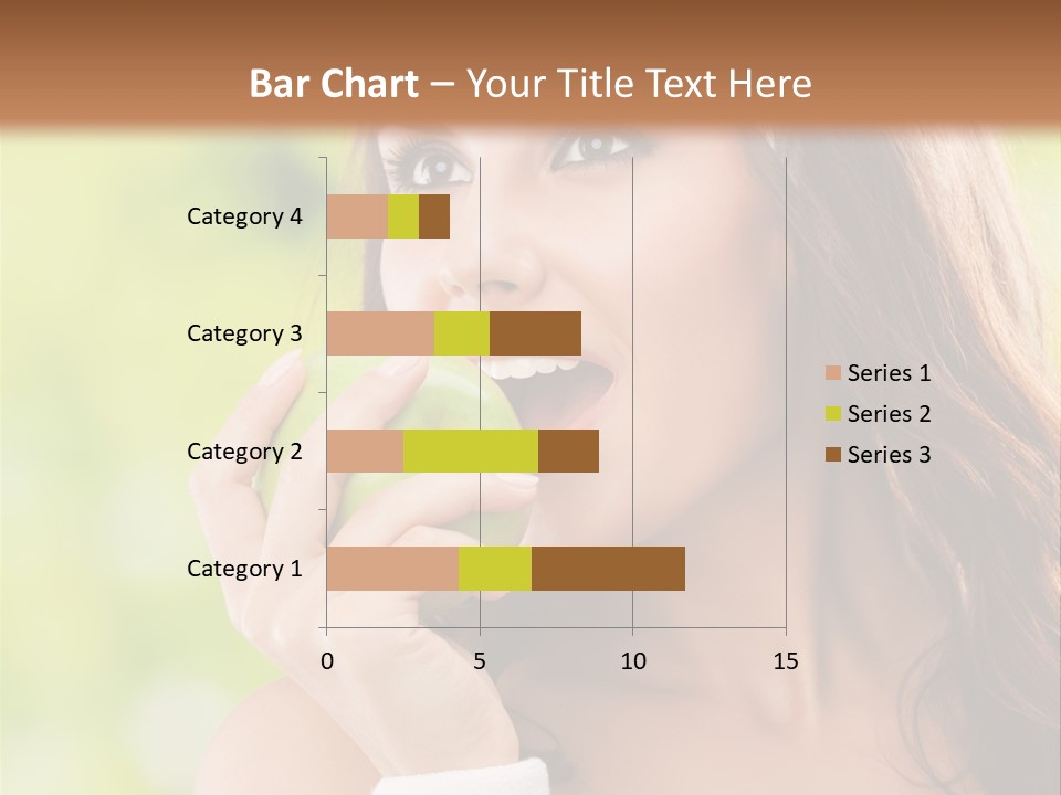 Smiling Healthy Female PowerPoint Template