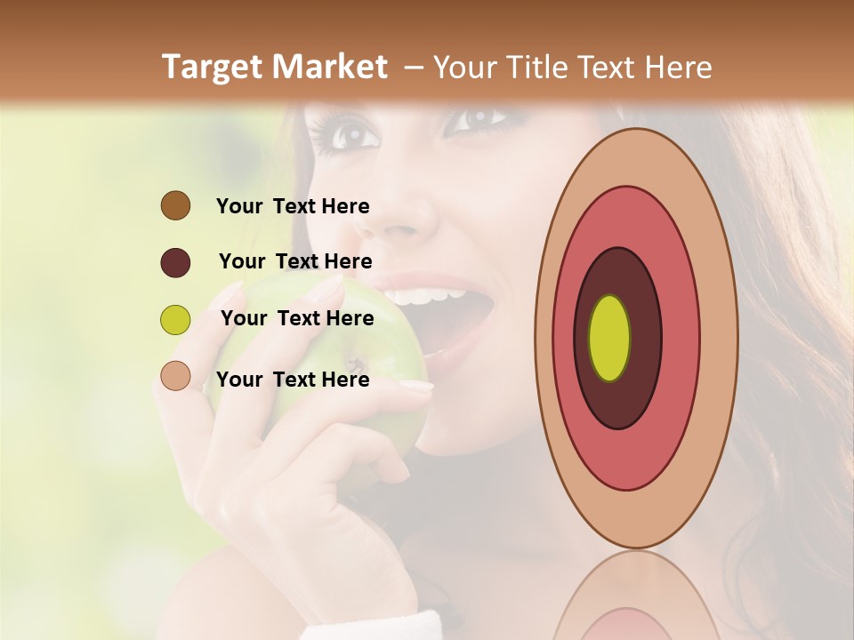 Smiling Healthy Female PowerPoint Template