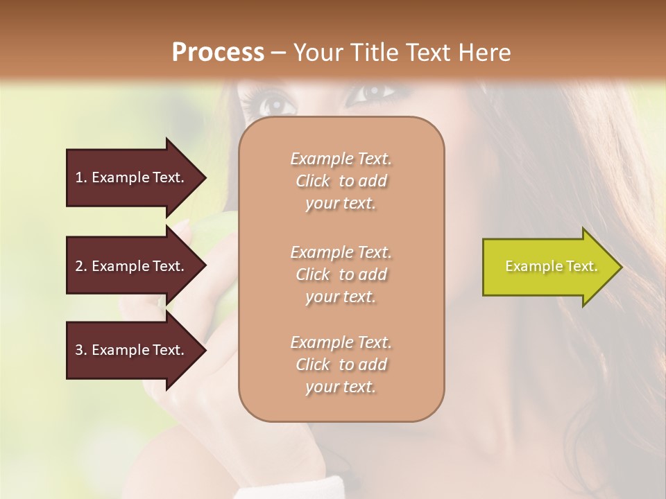 Smiling Healthy Female PowerPoint Template