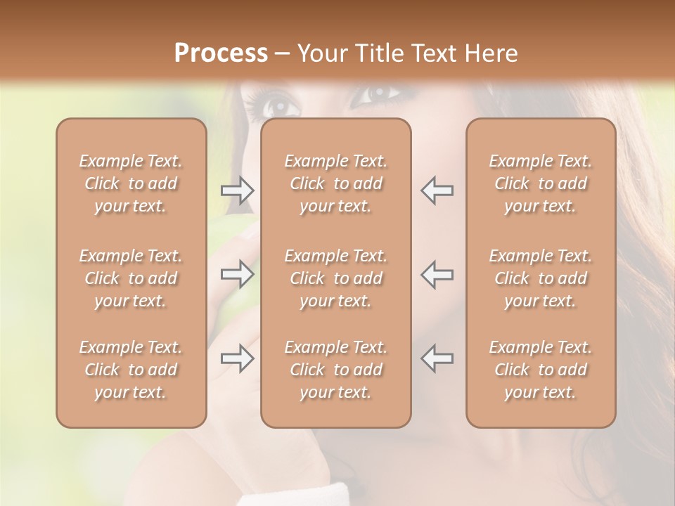 Smiling Healthy Female PowerPoint Template
