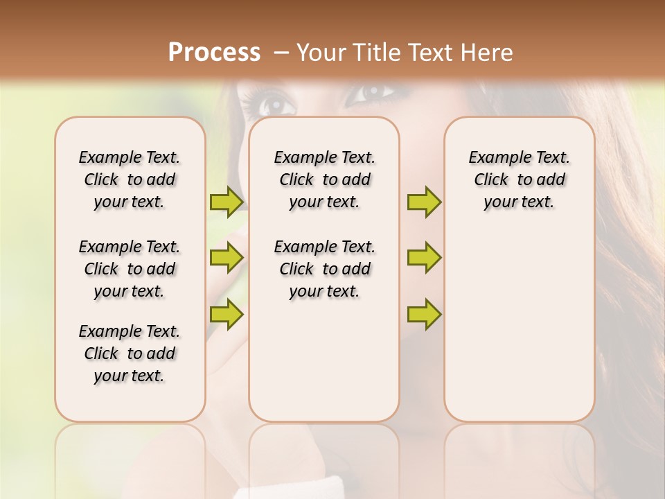 Smiling Healthy Female PowerPoint Template
