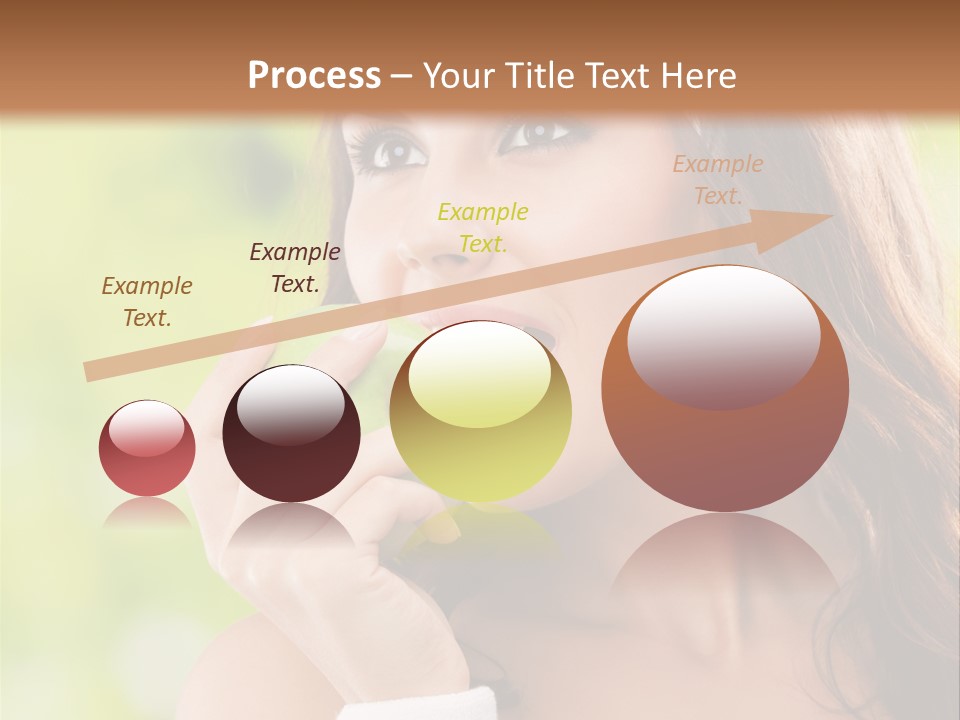 Smiling Healthy Female PowerPoint Template