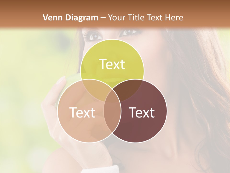 Smiling Healthy Female PowerPoint Template