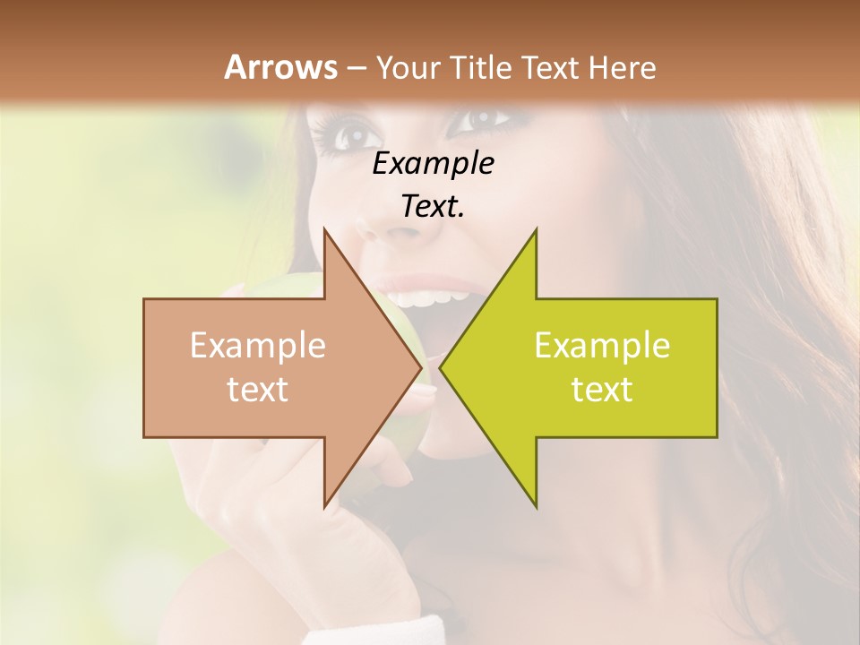 Smiling Healthy Female PowerPoint Template