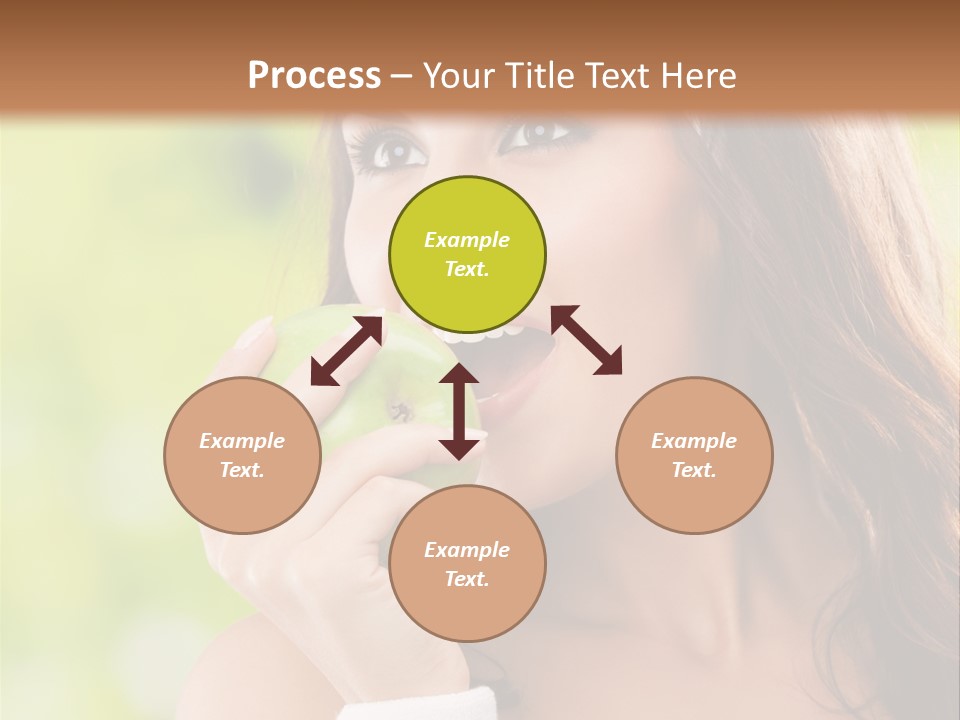 Smiling Healthy Female PowerPoint Template