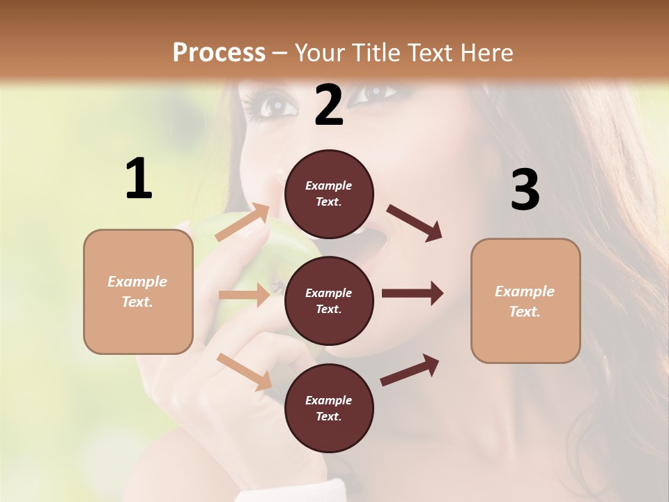 Smiling Healthy Female PowerPoint Template