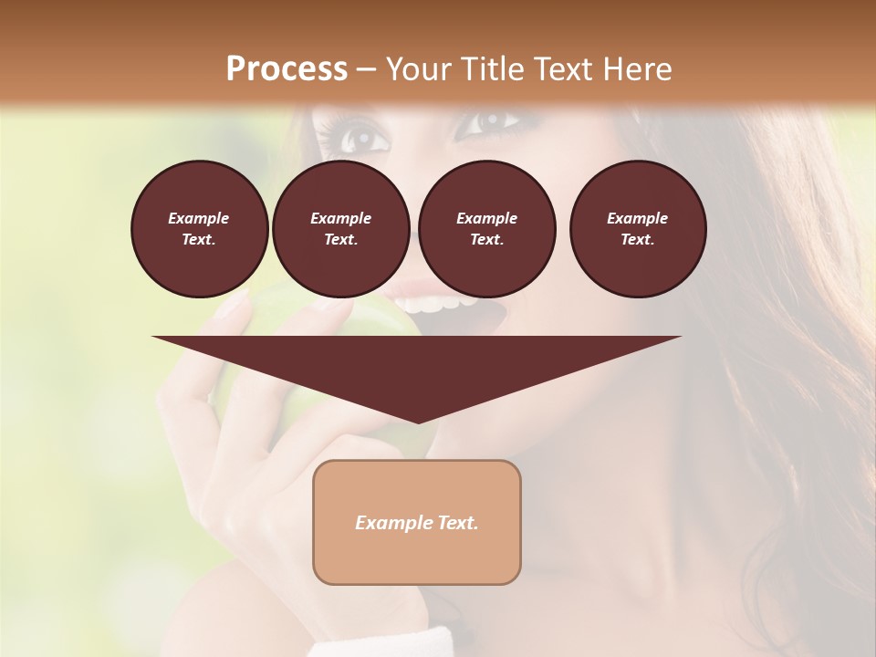 Smiling Healthy Female PowerPoint Template