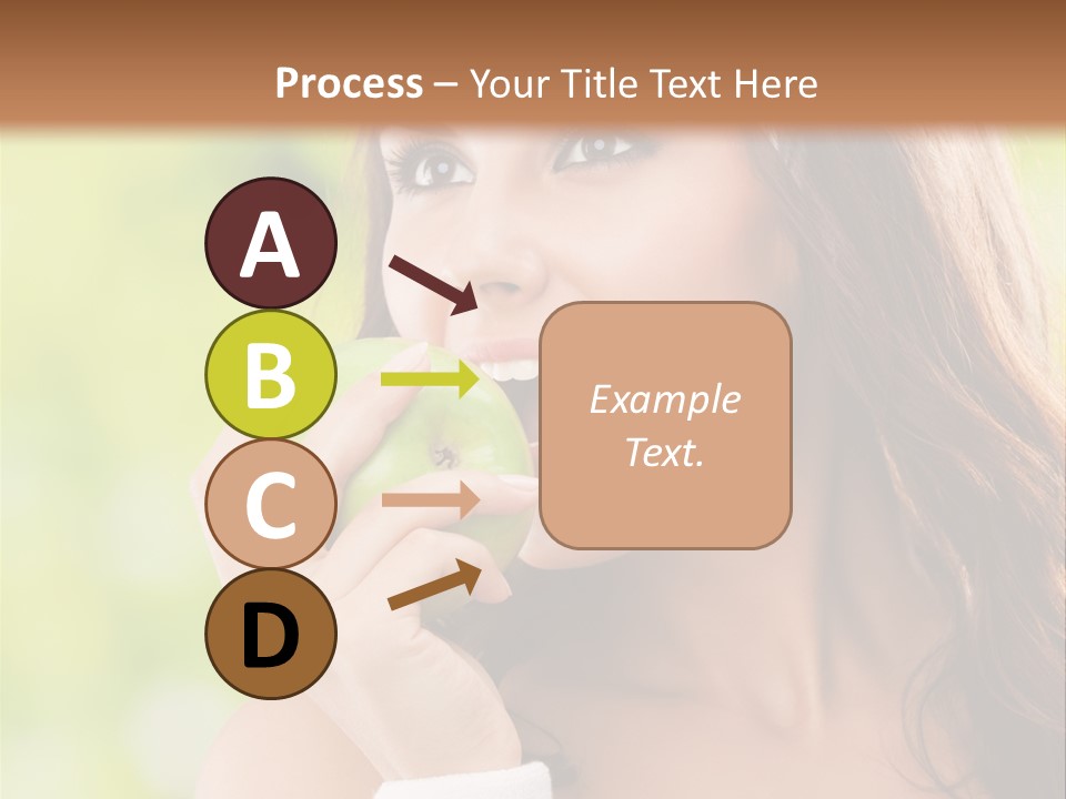 Smiling Healthy Female PowerPoint Template