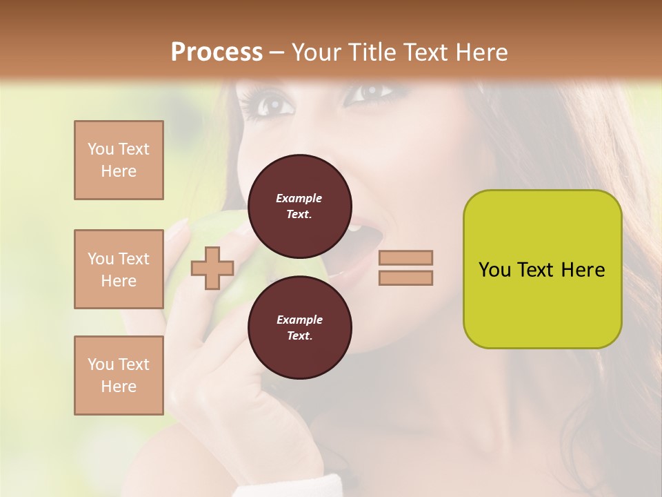 Smiling Healthy Female PowerPoint Template