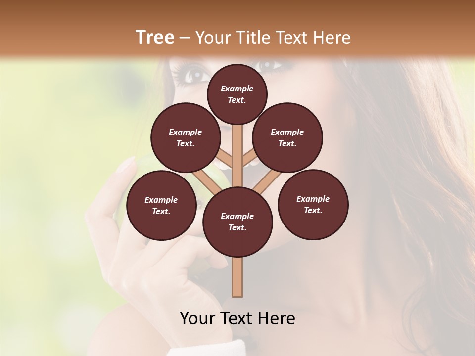 Smiling Healthy Female PowerPoint Template