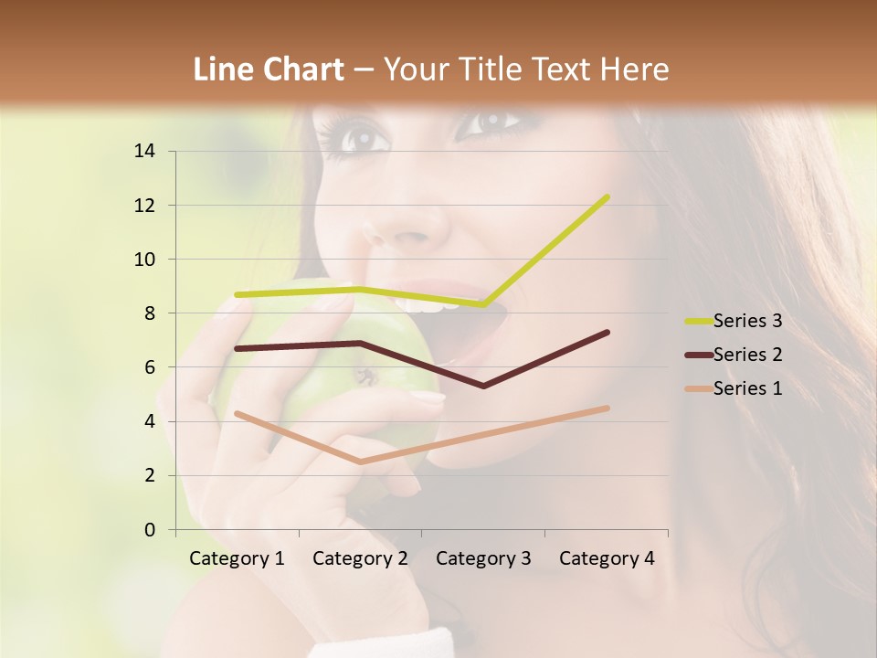 Smiling Healthy Female PowerPoint Template