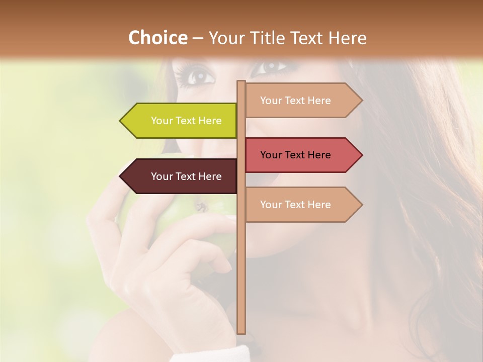 Smiling Healthy Female PowerPoint Template