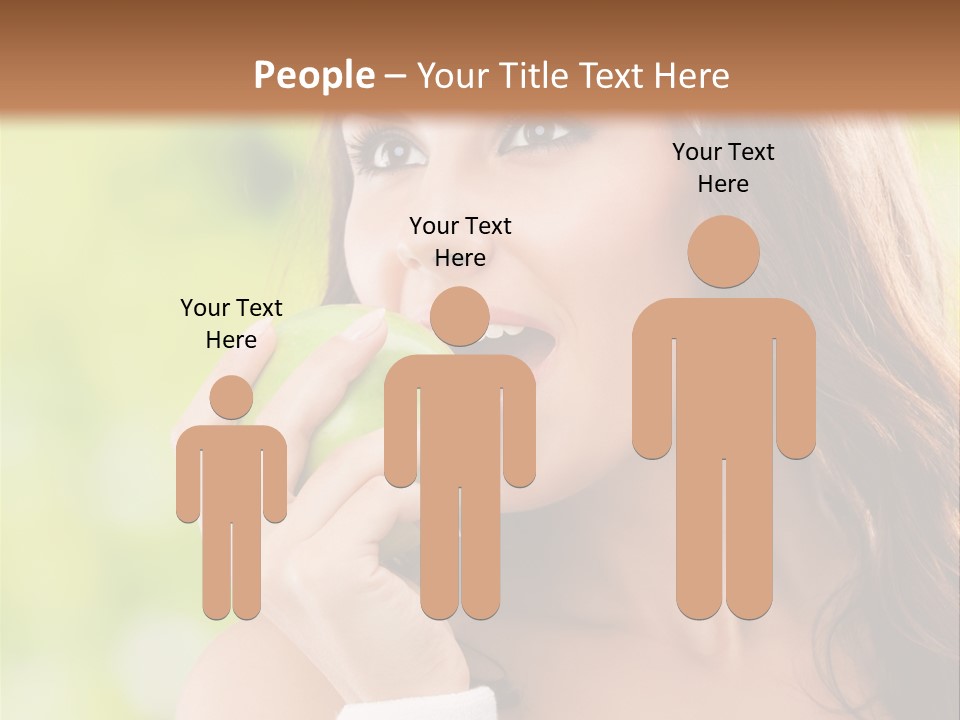 Smiling Healthy Female PowerPoint Template