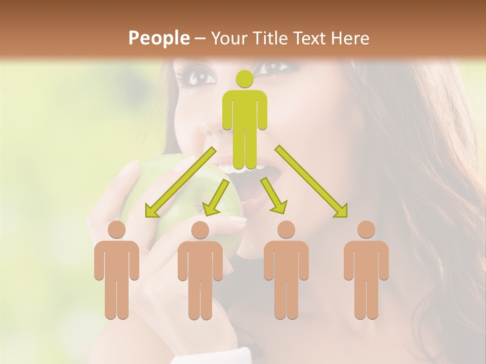 Smiling Healthy Female PowerPoint Template