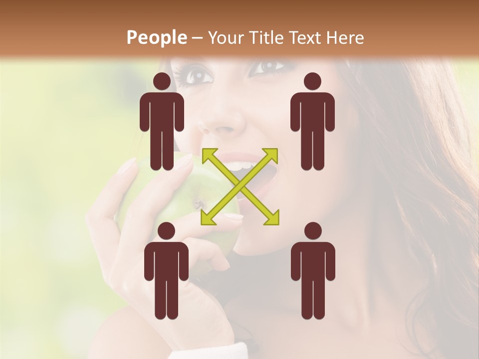 Smiling Healthy Female PowerPoint Template