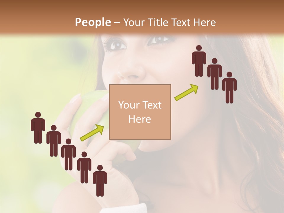 Smiling Healthy Female PowerPoint Template