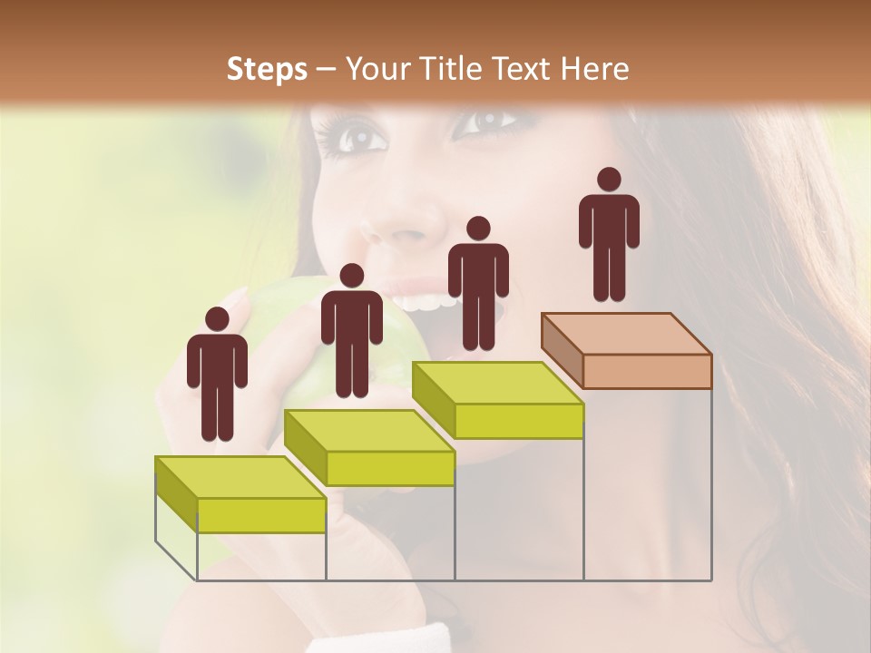 Smiling Healthy Female PowerPoint Template