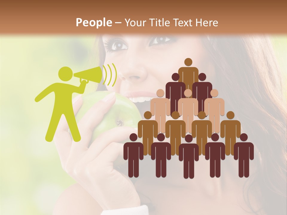 Smiling Healthy Female PowerPoint Template