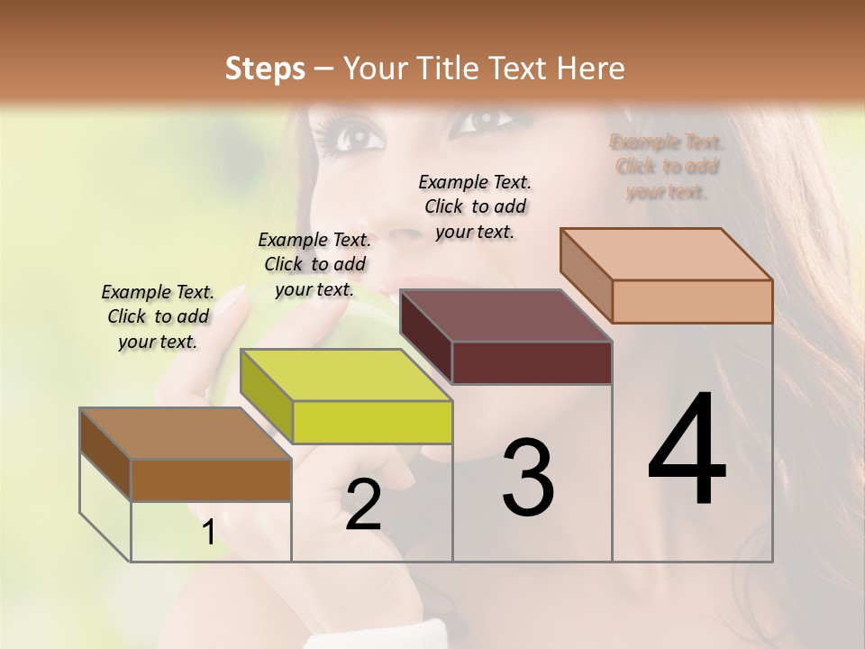 Smiling Healthy Female PowerPoint Template