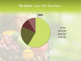 Vegetarian Looking At Camera Copyspace PowerPoint Template