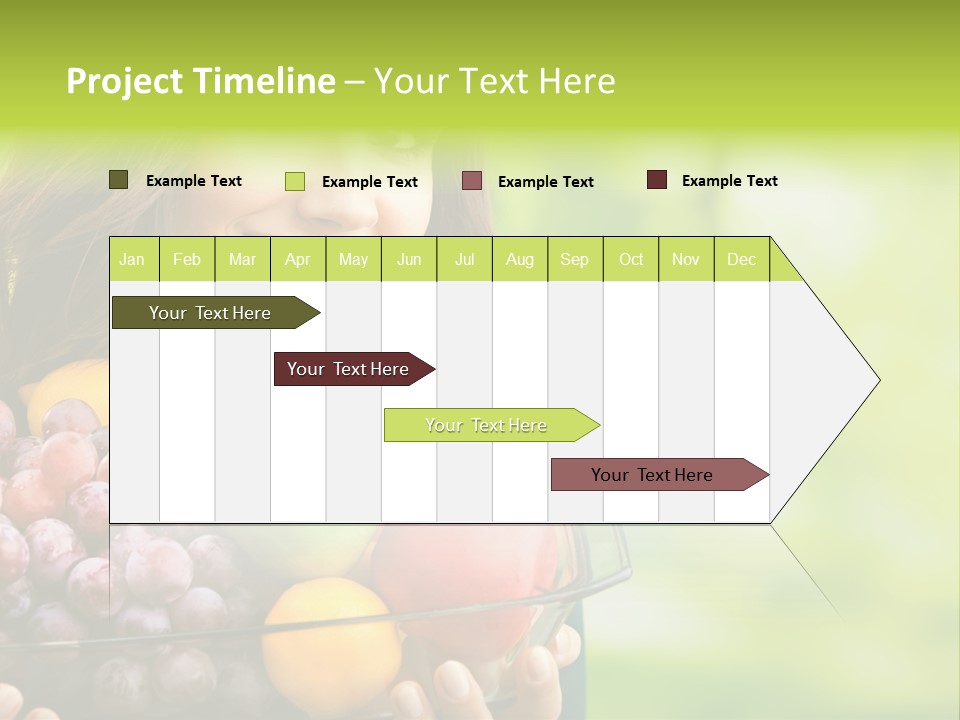 Vegetarian Looking At Camera Copyspace PowerPoint Template