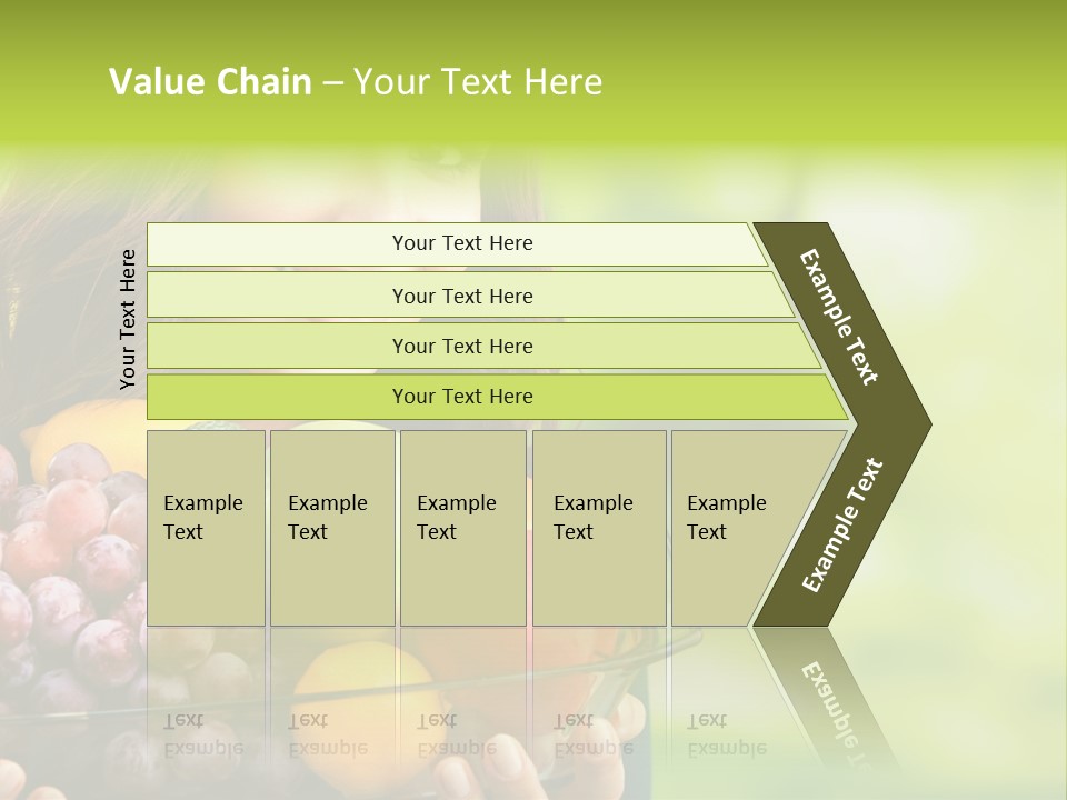 Vegetarian Looking At Camera Copyspace PowerPoint Template