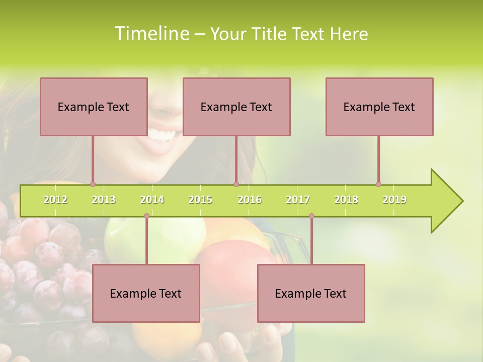 Vegetarian Looking At Camera Copyspace PowerPoint Template