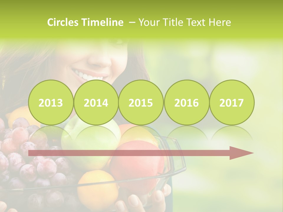 Vegetarian Looking At Camera Copyspace PowerPoint Template