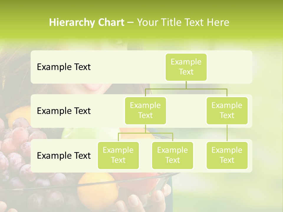 Vegetarian Looking At Camera Copyspace PowerPoint Template