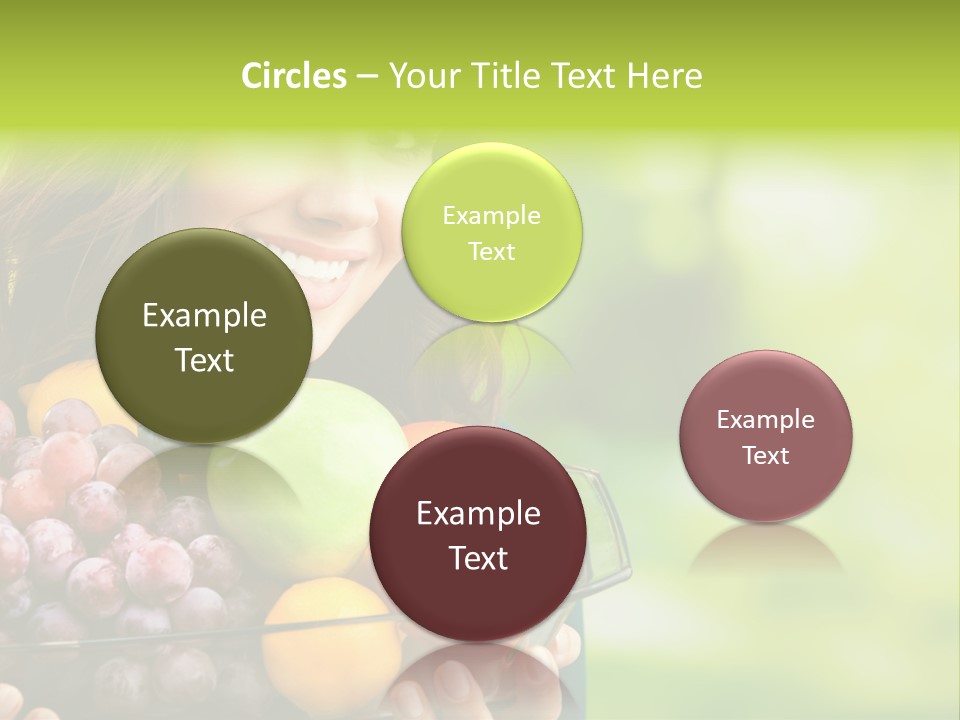 Vegetarian Looking At Camera Copyspace PowerPoint Template