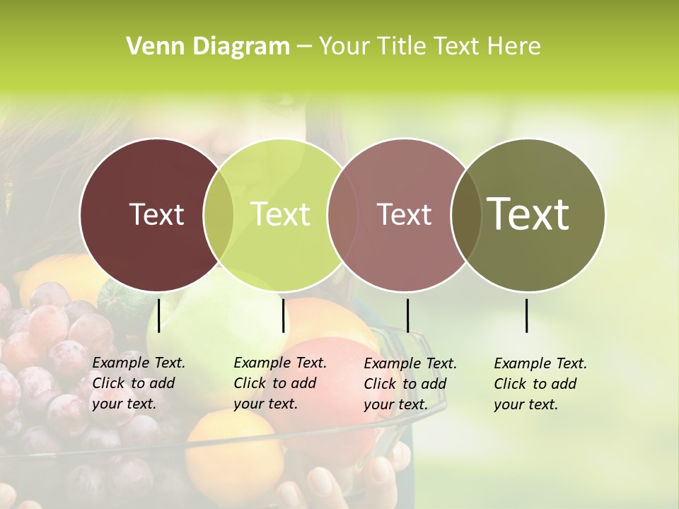 Vegetarian Looking At Camera Copyspace PowerPoint Template