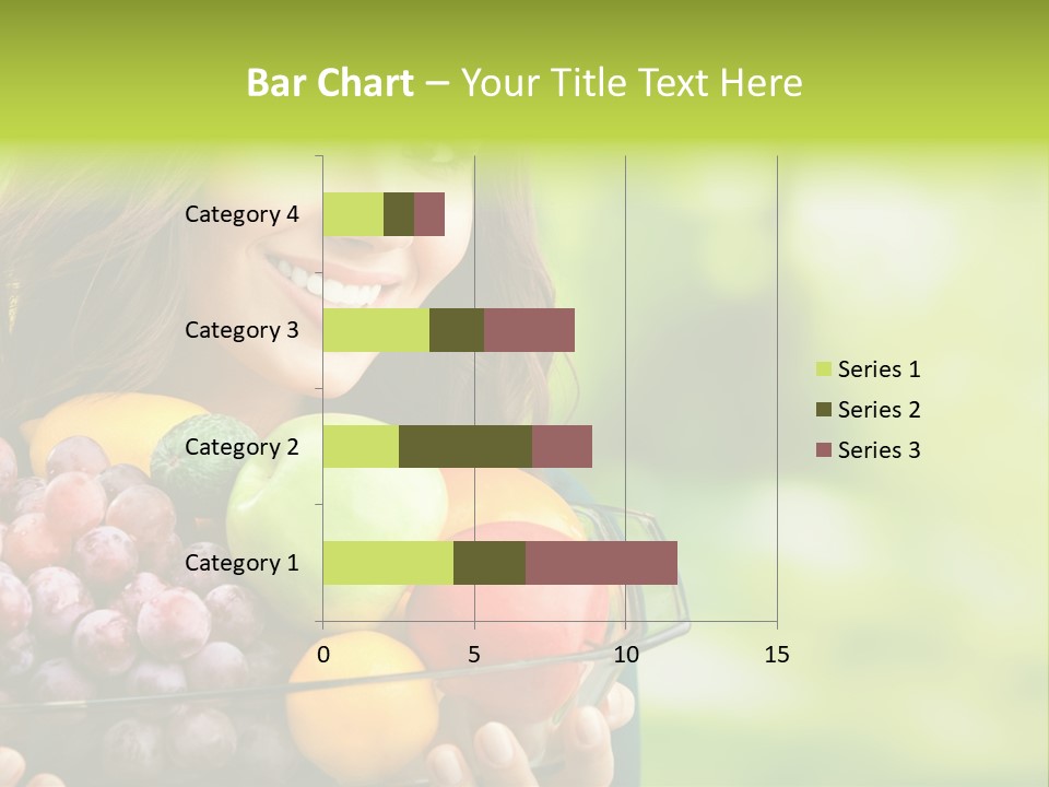 Vegetarian Looking At Camera Copyspace PowerPoint Template