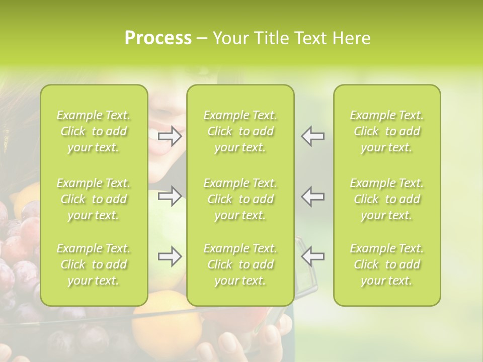 Vegetarian Looking At Camera Copyspace PowerPoint Template