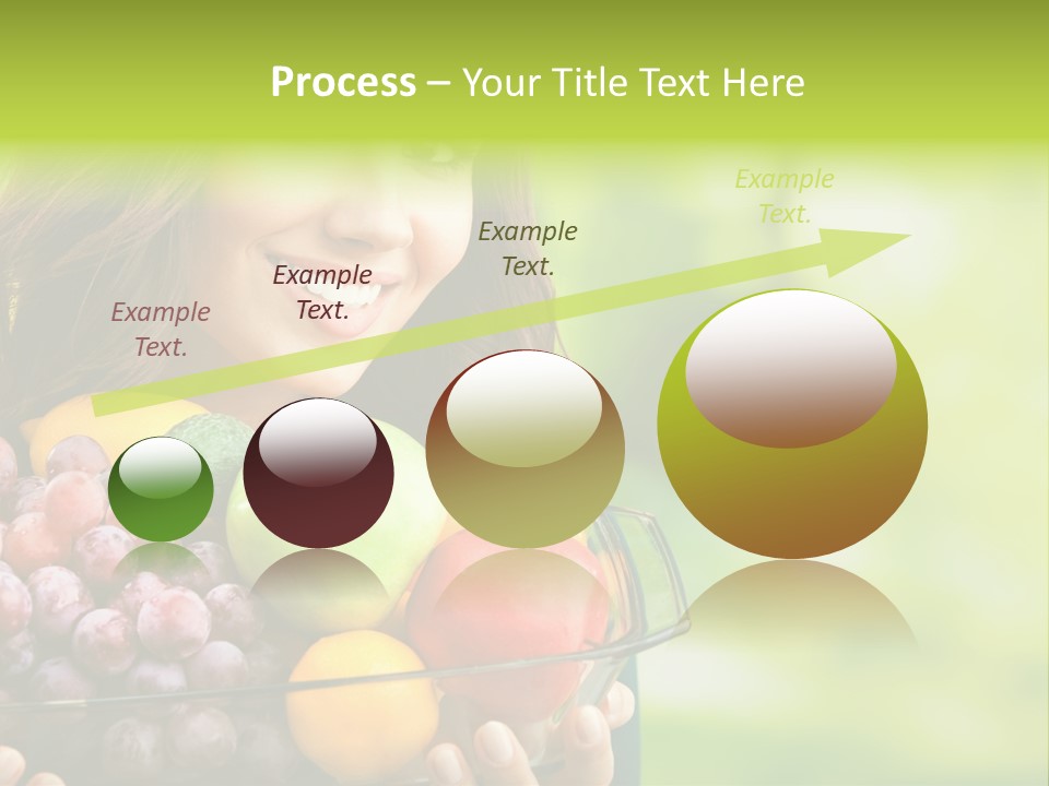 Vegetarian Looking At Camera Copyspace PowerPoint Template