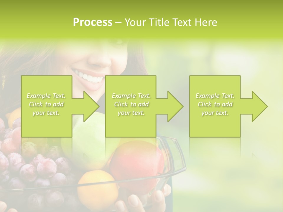 Vegetarian Looking At Camera Copyspace PowerPoint Template