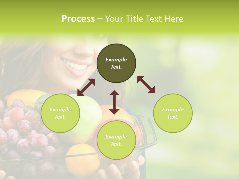 Vegetarian Looking At Camera Copyspace PowerPoint Template