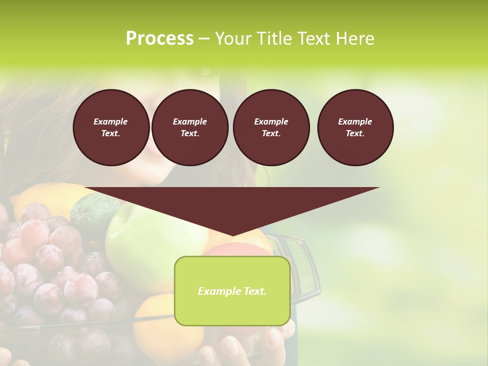 Vegetarian Looking At Camera Copyspace PowerPoint Template