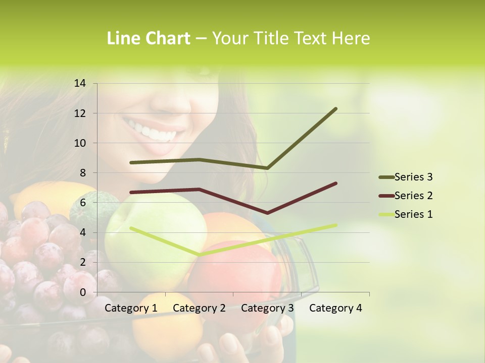 Vegetarian Looking At Camera Copyspace PowerPoint Template