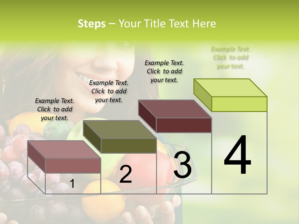 Vegetarian Looking At Camera Copyspace PowerPoint Template
