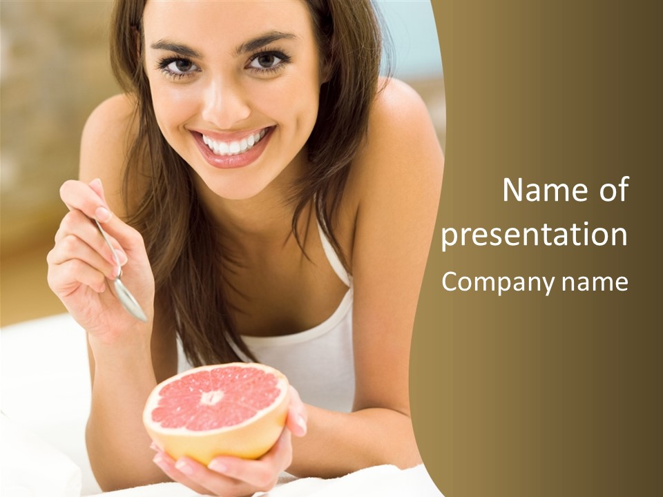 Attractive Indoor Food PowerPoint Template