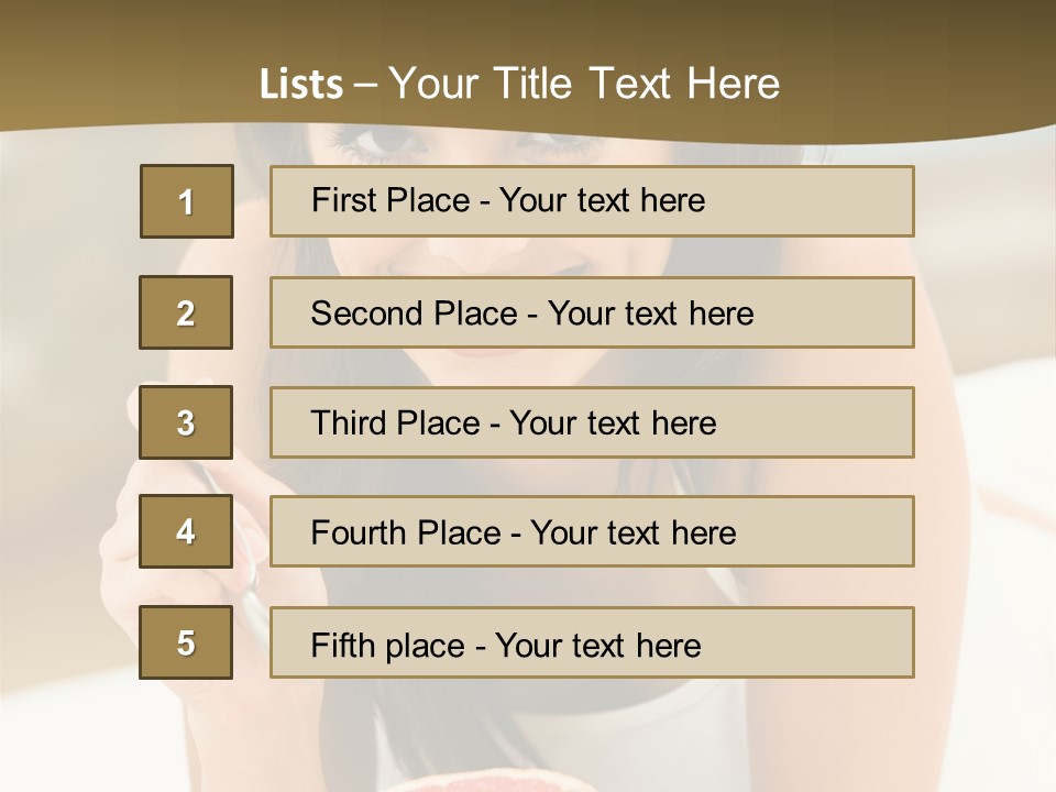 Attractive Indoor Food PowerPoint Template