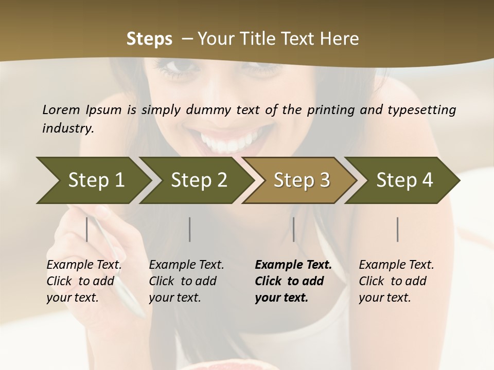 Attractive Indoor Food PowerPoint Template