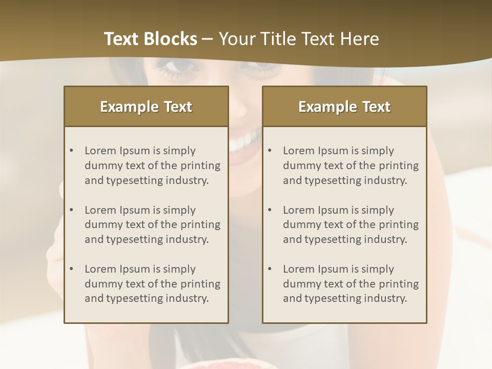 Attractive Indoor Food PowerPoint Template