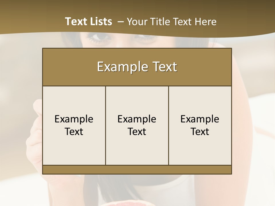 Attractive Indoor Food PowerPoint Template
