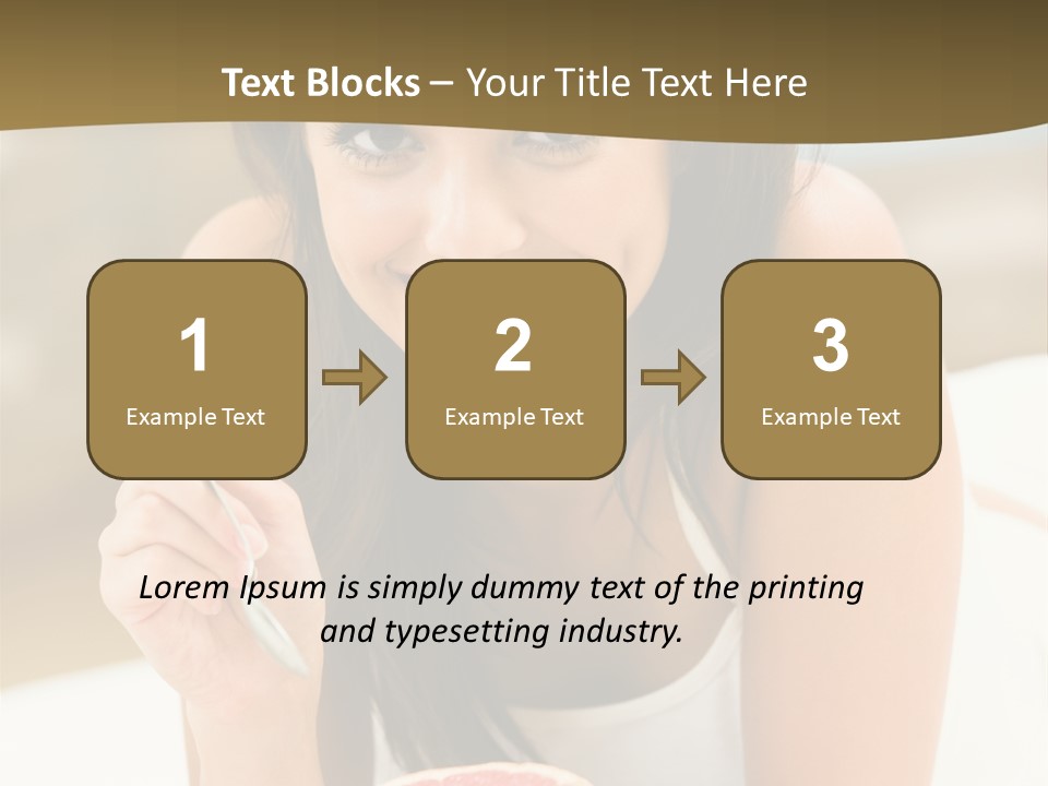 Attractive Indoor Food PowerPoint Template