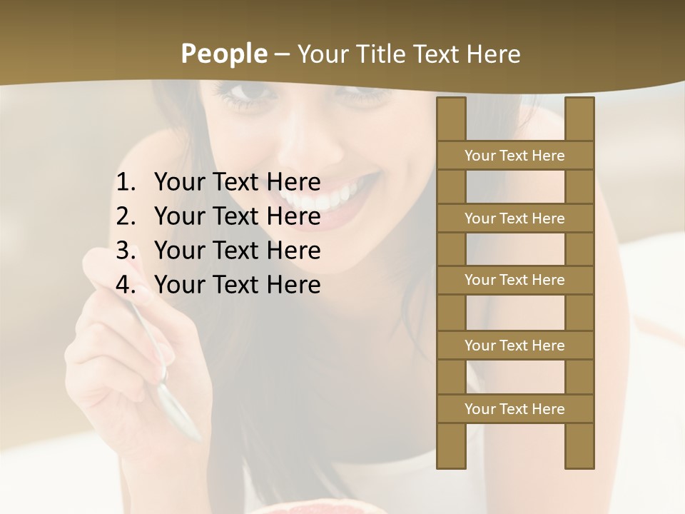 Attractive Indoor Food PowerPoint Template