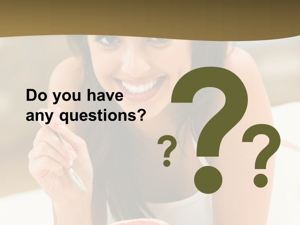 Attractive Indoor Food PowerPoint Template