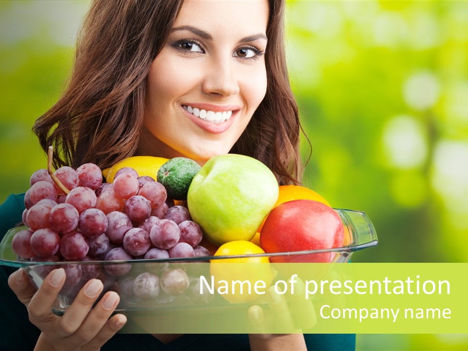 Healthy Attractive Apple PowerPoint Template