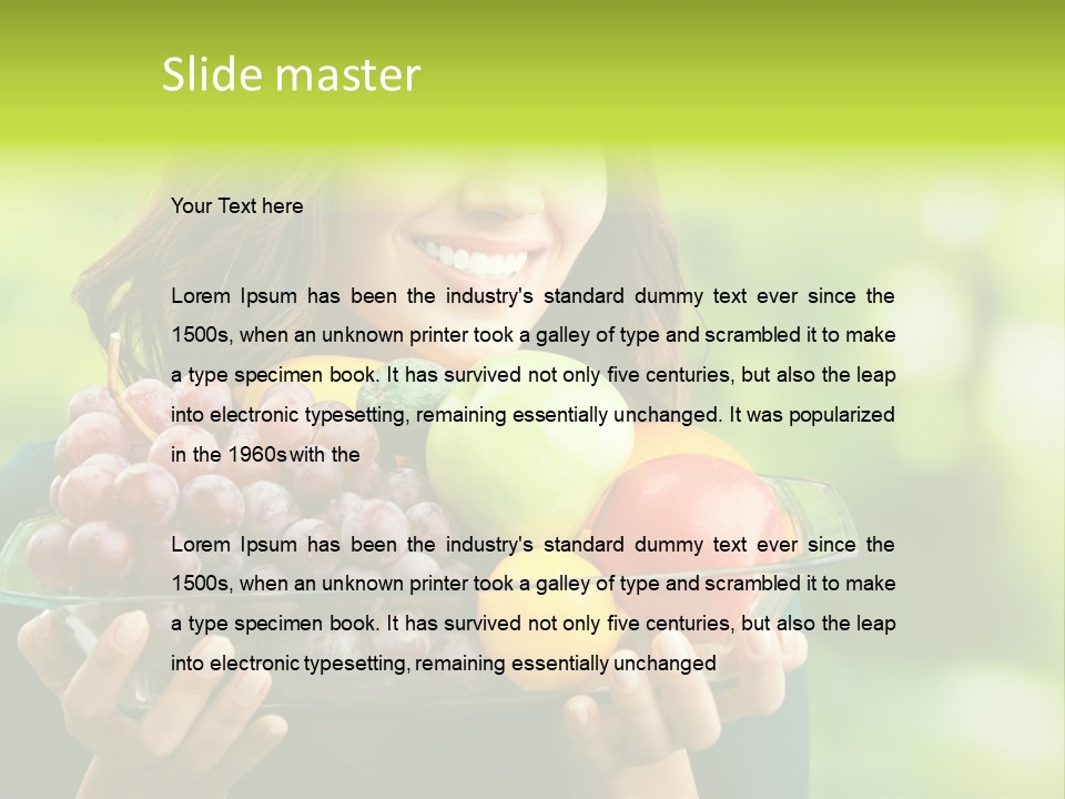 Healthy Attractive Apple PowerPoint Template
