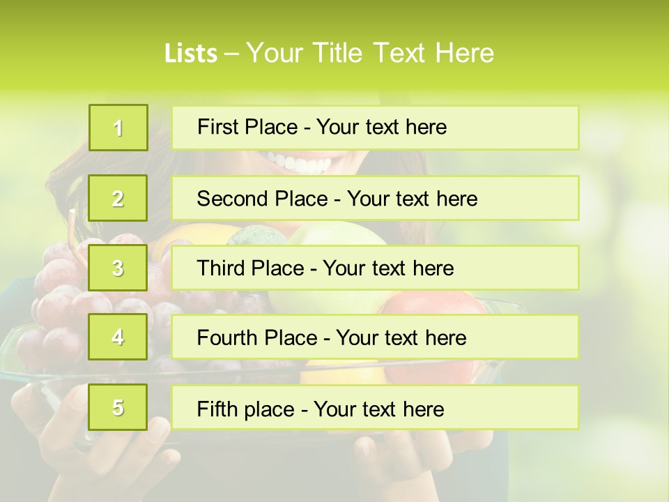 Healthy Attractive Apple PowerPoint Template